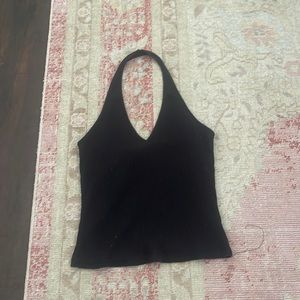 Black holster crop top